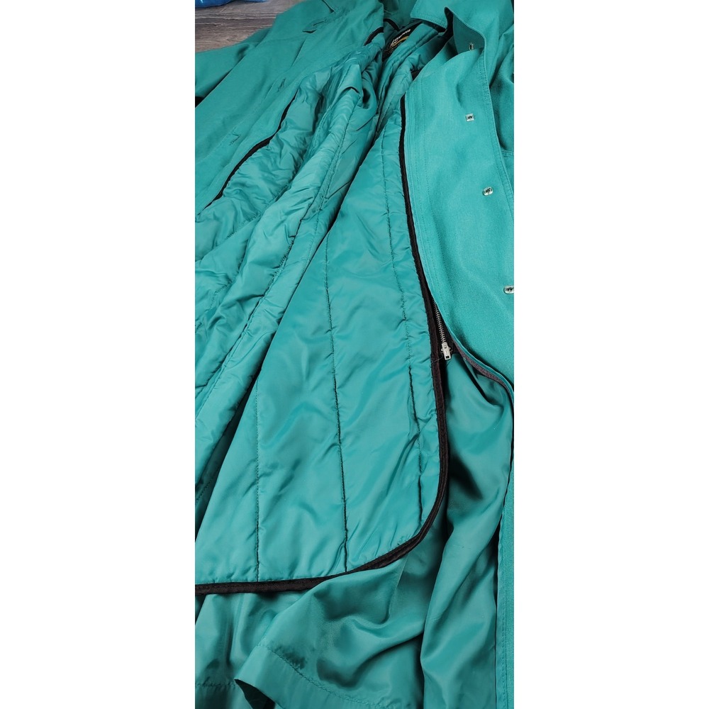 Vtg London Fog Trench Coat Wamsutta Removable Thinsulate Insulation 10 Petite US - Picture 12 of 12